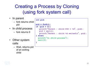 Parents Child Process Process Scheduling Memory Interrupts and Scheduling | PDF