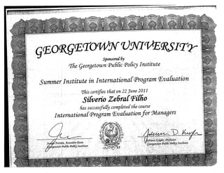 Georgetown International Program Evaluation 2011