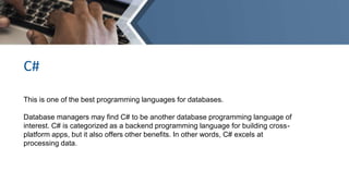 5 Programming Languages for Databases to Learn In 2023.pptx