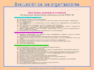 Aprendizaje Cooperativo en el IES Pino Manso
 