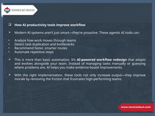 5 Proven AI productivity tools to fix broken workflows | PPTX