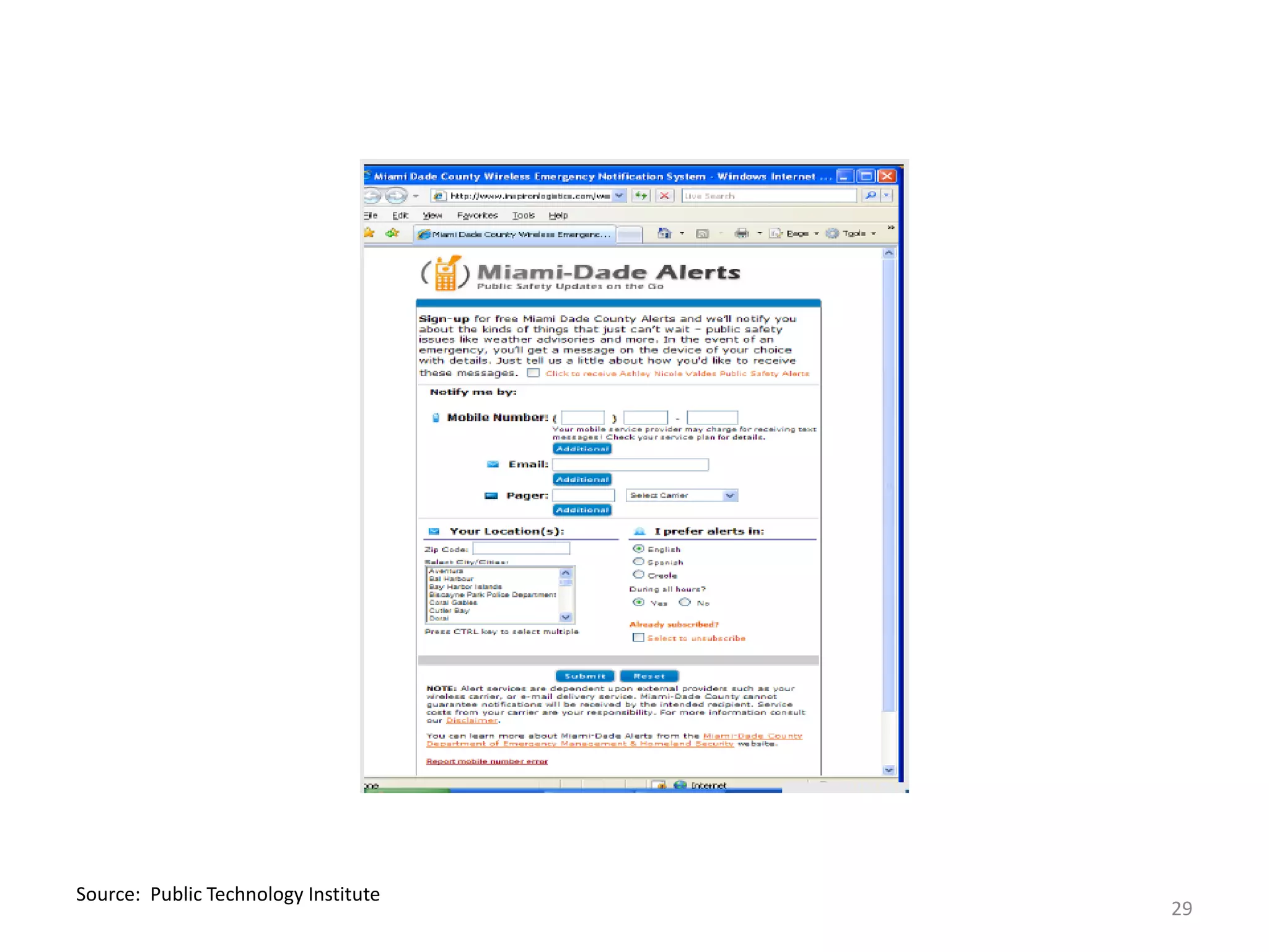 Source: Public Technology Institute
                                      29
 