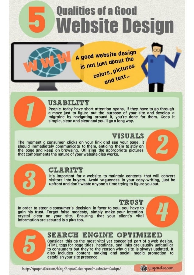 5 qualities of a good website design