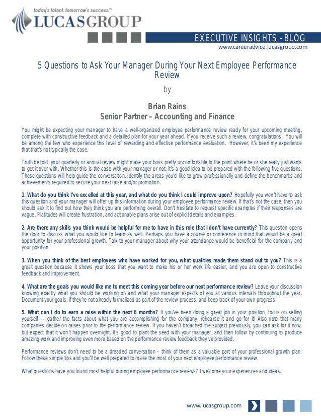 5 questions to ask your manager during your next employee manager feedback questions