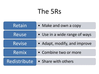 Program Remove 5r 5R Open Course Design Framework, Fall 2015 version | PPTX