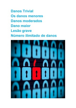 Danos Trivial
Os danos menores
Danos moderados
Dano maior
Lesão grave
Número ilimitado de danos
 