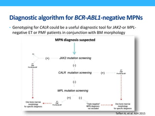 Tefferi Algorithm Revised classification/ prognostication Myelofibrosis | PPTX