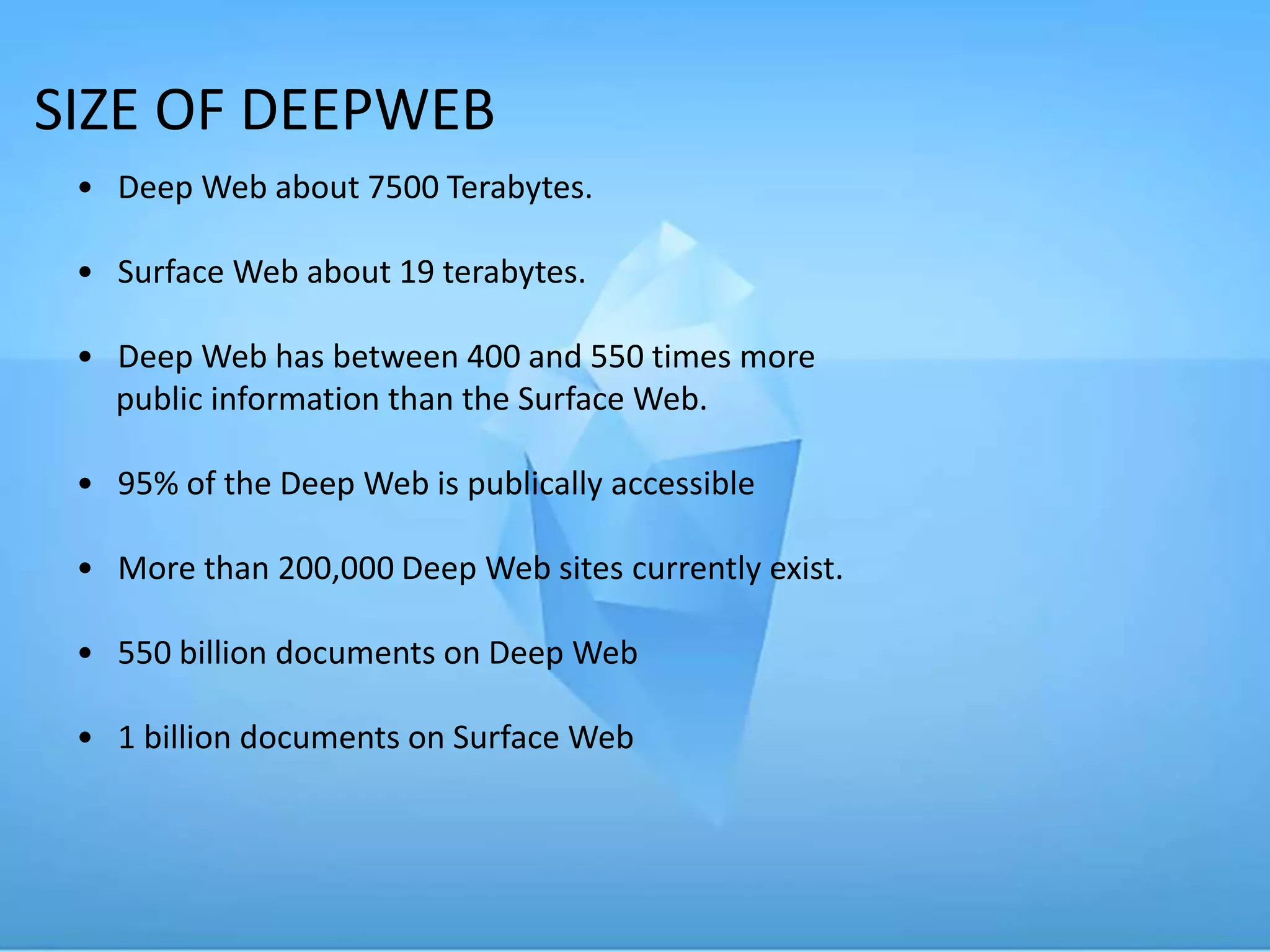 Deep web Seminar | PPTX