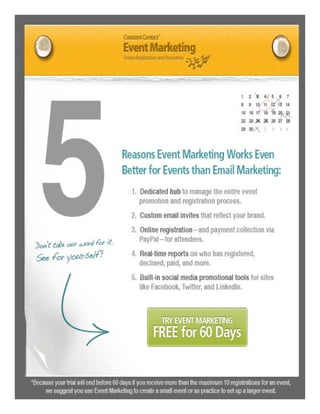 5 reasons Event Marketing is better for Events than Email Marketing