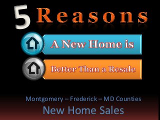 Montgomery – Frederick – MD Counties

New Home Sales

 