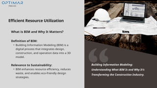 5 Reasons BIM is Essential for Sustainable Construction Projects | PPTX