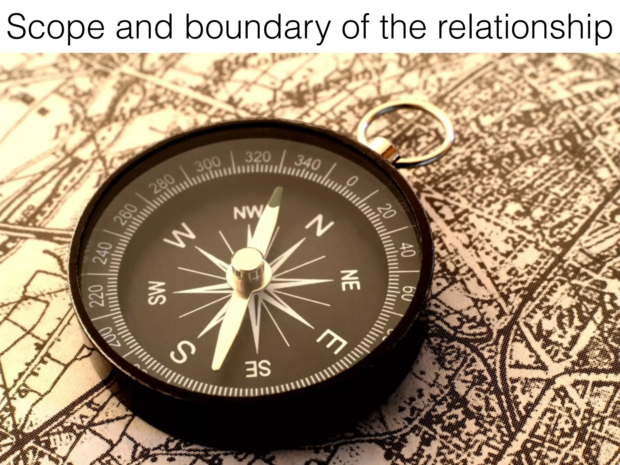 Scope and boundary of the relationship
 