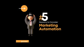 Marketing
Automation
Reasons to Consider
#
5
@nimilaJ
 