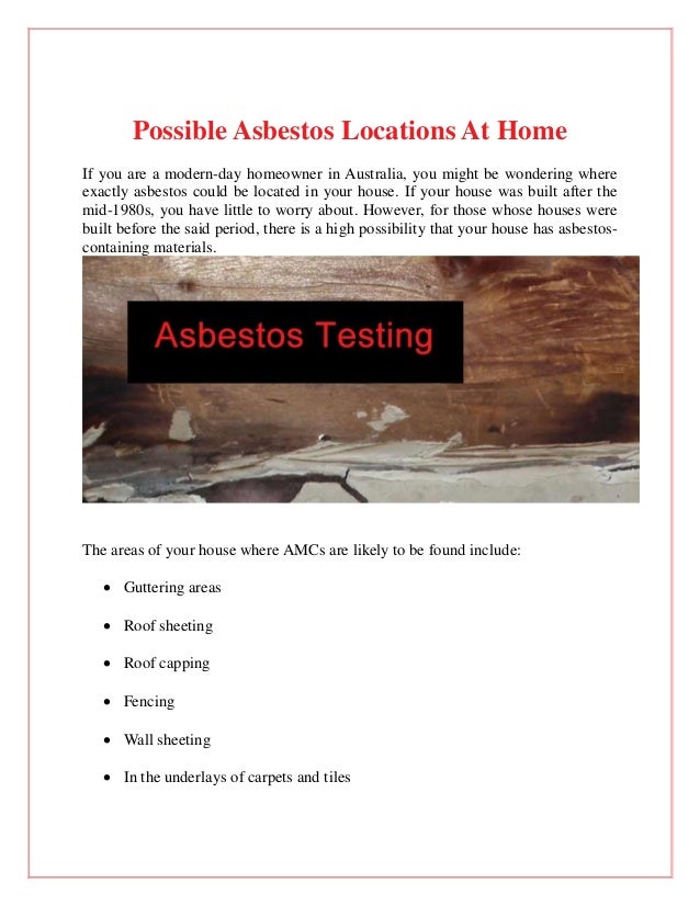 5 reasons to get your home tested for asbestos