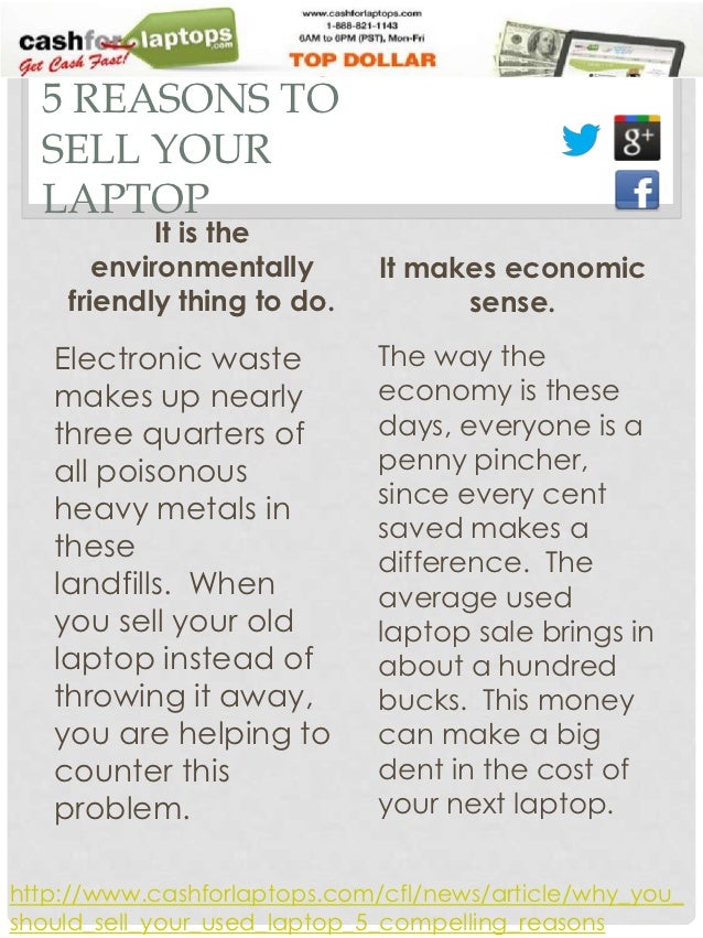 5 Reasons to Sell Your Laptop