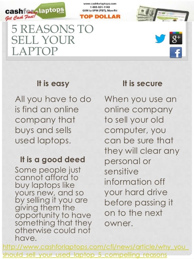 5 Reasons to Sell Your Laptop
