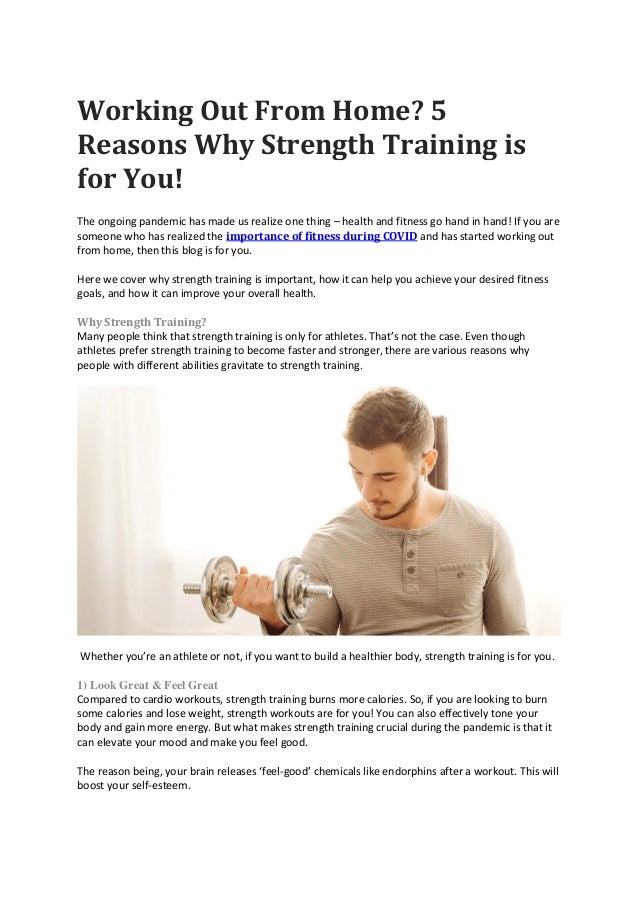 5 reasons why strength training is for you!