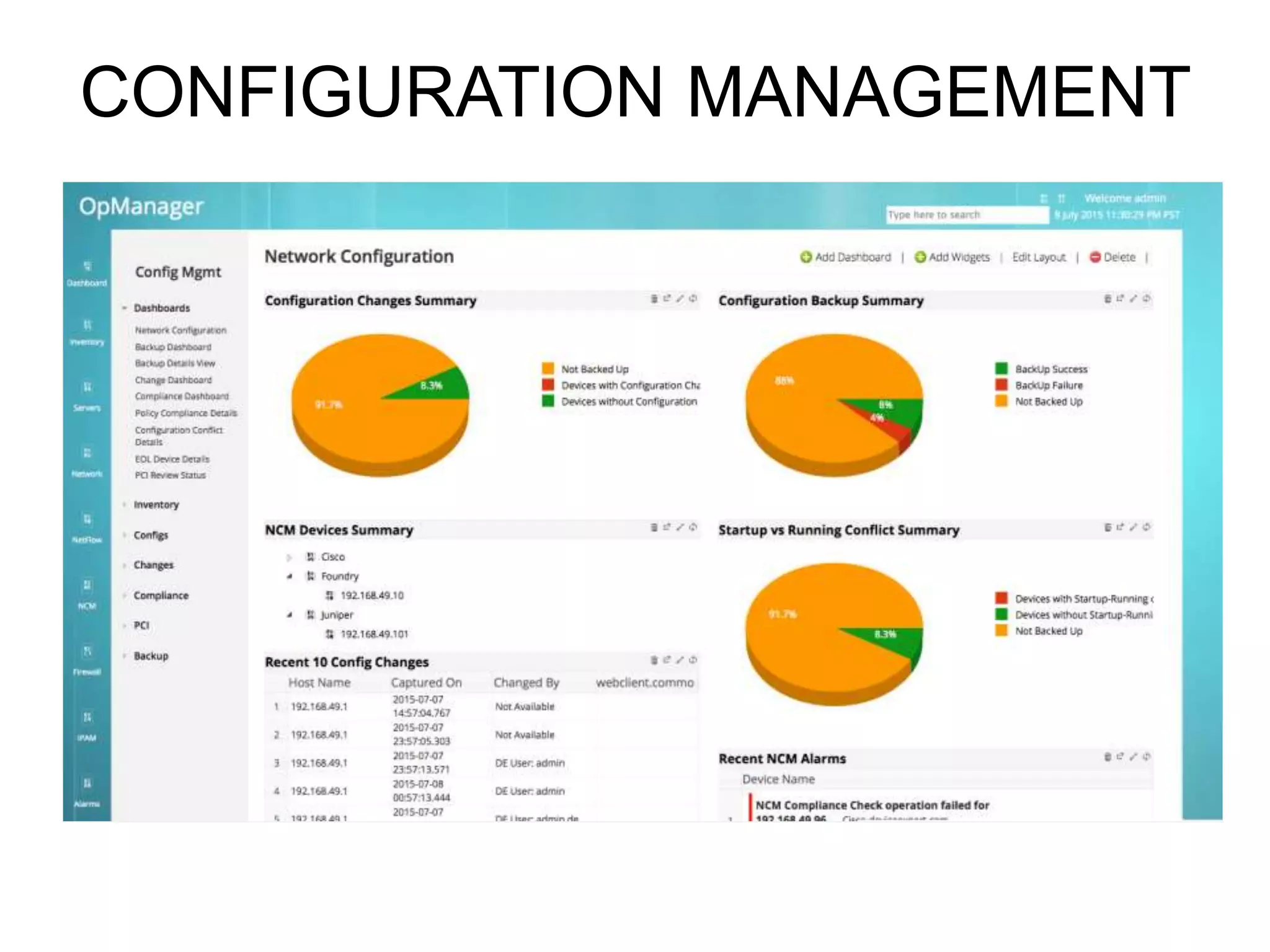 CONFIGURATION MANAGEMENT