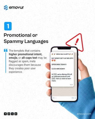 5 reasons why your whatsApp template gets rejected