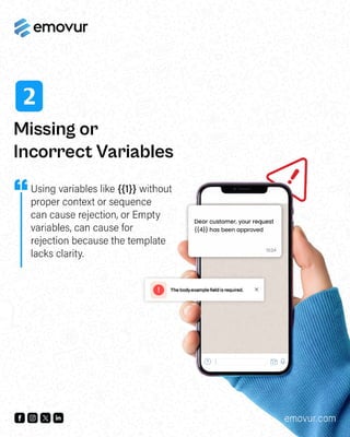 5 reasons why your whatsApp template gets rejected