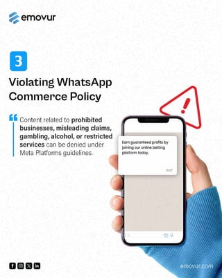 5 reasons why your whatsApp template gets rejected