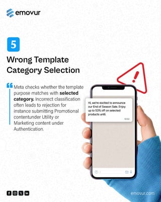 5 reasons why your whatsApp template gets rejected