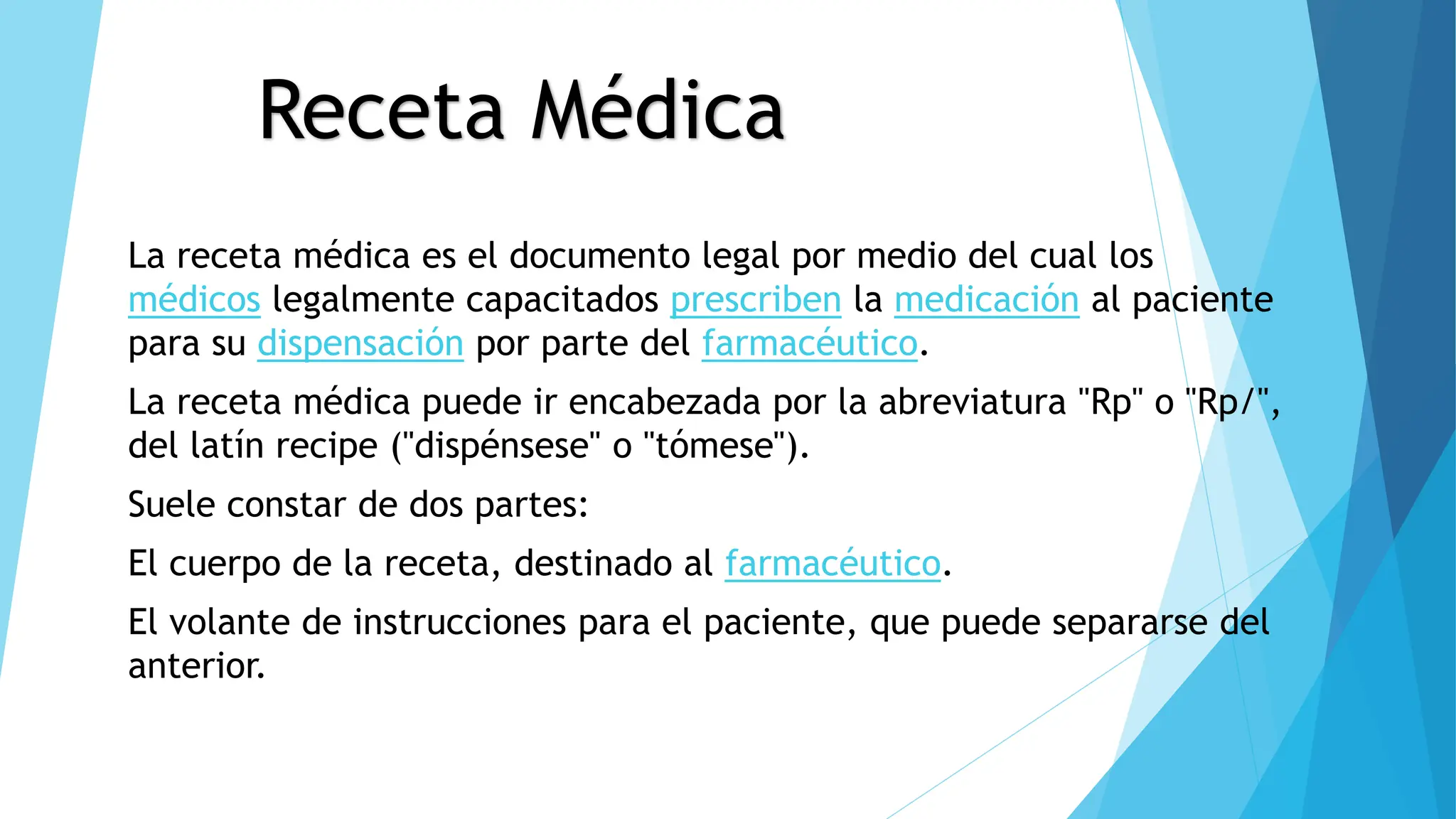 5 RECETA MEDICA. TIPOS DE RECETAS FARMACIA | PPTX