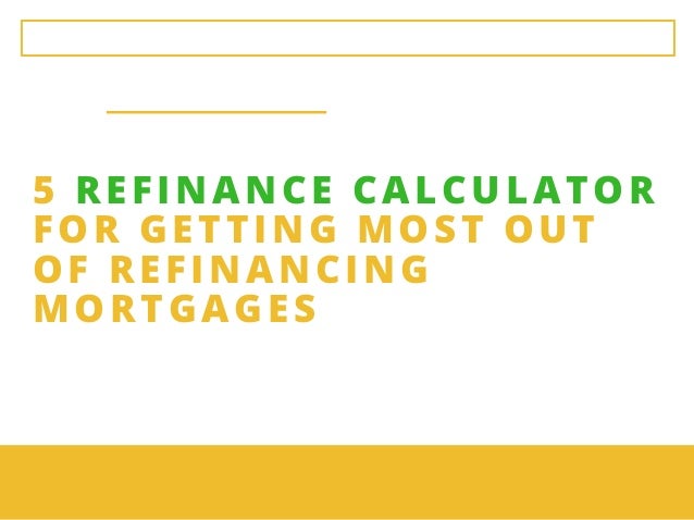 refinance calulator