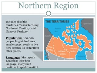 5 Regions Of Canada Map 5 Regions Of Canada