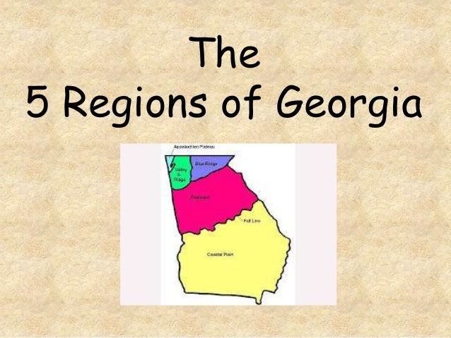 5 regions of georgia regions of georgia