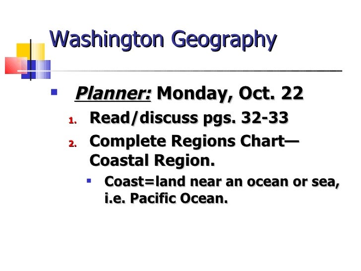 5 Regions Of Washington