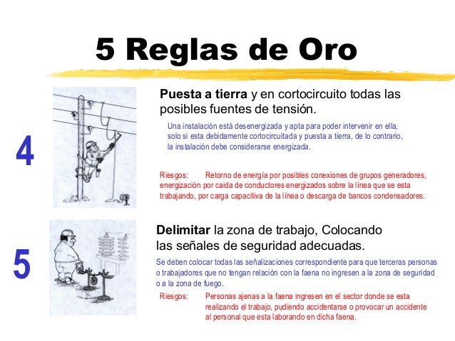 5 reglas de oro en electricidad