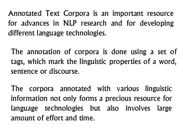 5 relevance of annotated corpus