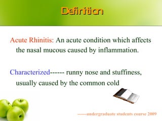 5 rhinitis | PPT