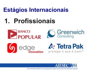 Estágios Internacionais Profissionais 