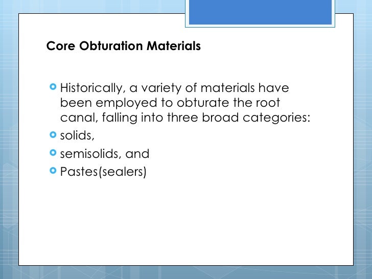 root canal filling material