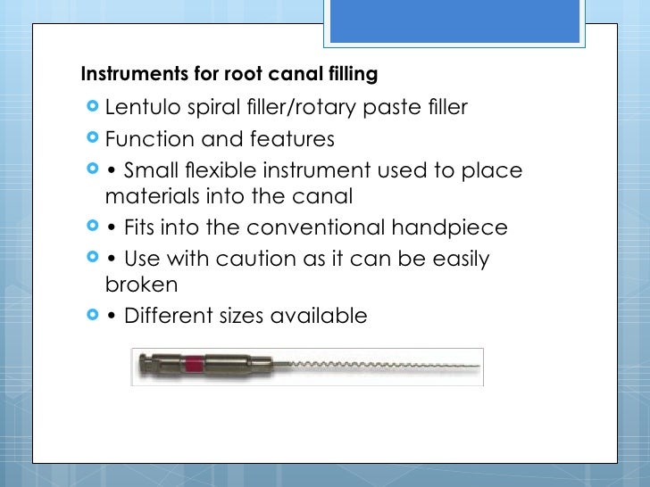 root canal filling material