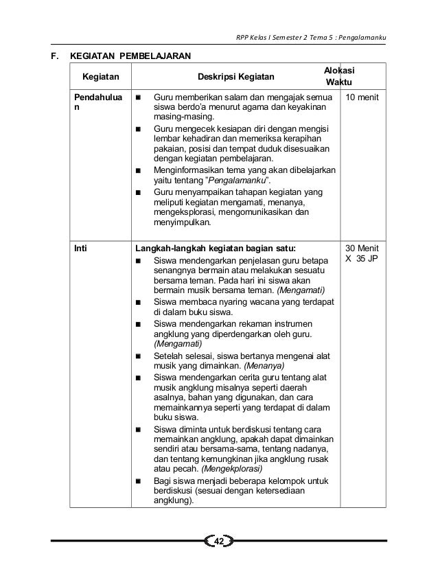 [5] rpp sd kelas 1 semester 2 pengalamanku