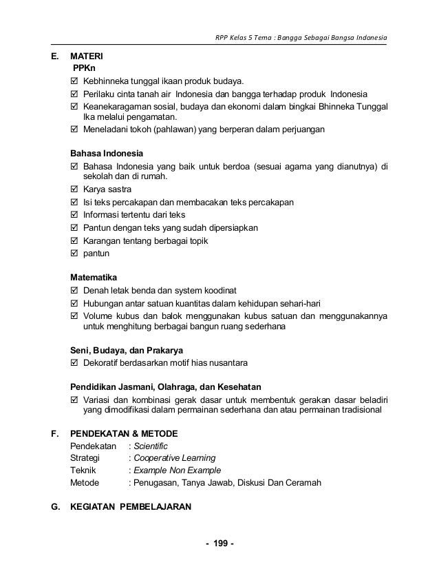 5 Rpp Sd Kelas 5 Bangga Sebagai Bangsa Indonesia