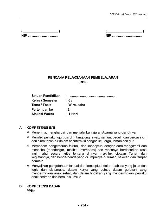[5] rpp sd kelas 6 wirausaha