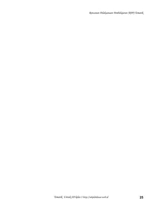 Rencanan Pelaksanaan Pembelajaran (RPP) Tematik
Tematik Untuk SD kelas 1 http://sekolahdasar.web.id 25
 