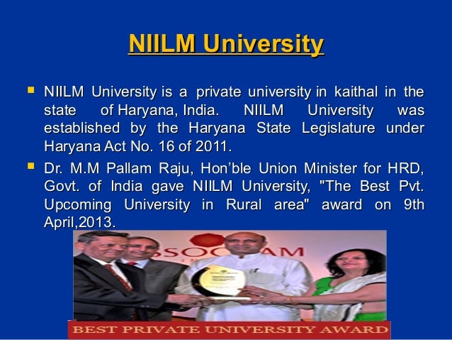 NIILM University Courses NIILM University Courses