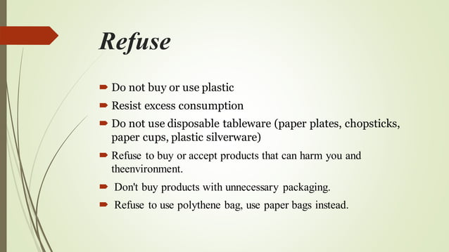 5 r's of Waste Management | PDF