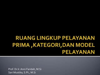 Prof. Dr.Ir.Anni Faridah, M.Si
Sari Mustika, S.Pt., M.Si
 