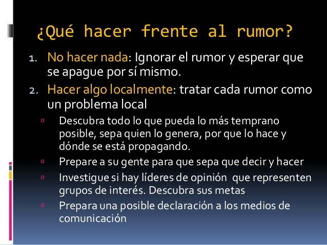 El Rumor