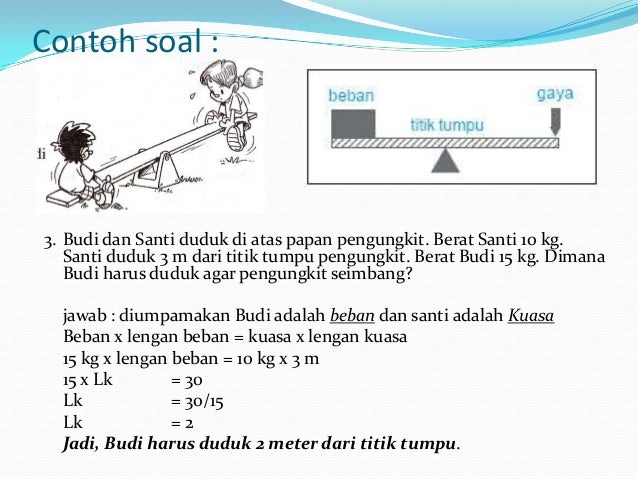 Contoh Soal Fisika Jungkat Jungkit