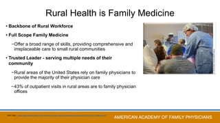 Improving Health in U.S. Rural Communities: The Role of the AAFP | PPTX