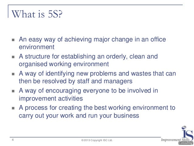Office 5S implementation workshop Office 5S implementation workshop