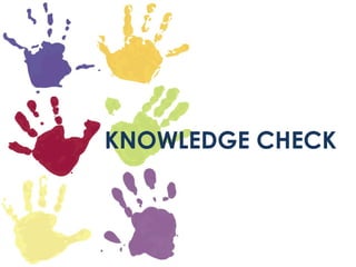 KNOWLEDGE CHECK
 