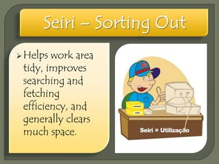  Helps

work area
tidy, improves
searching and
fetching
efficiency, and
generally clears
much space.

 